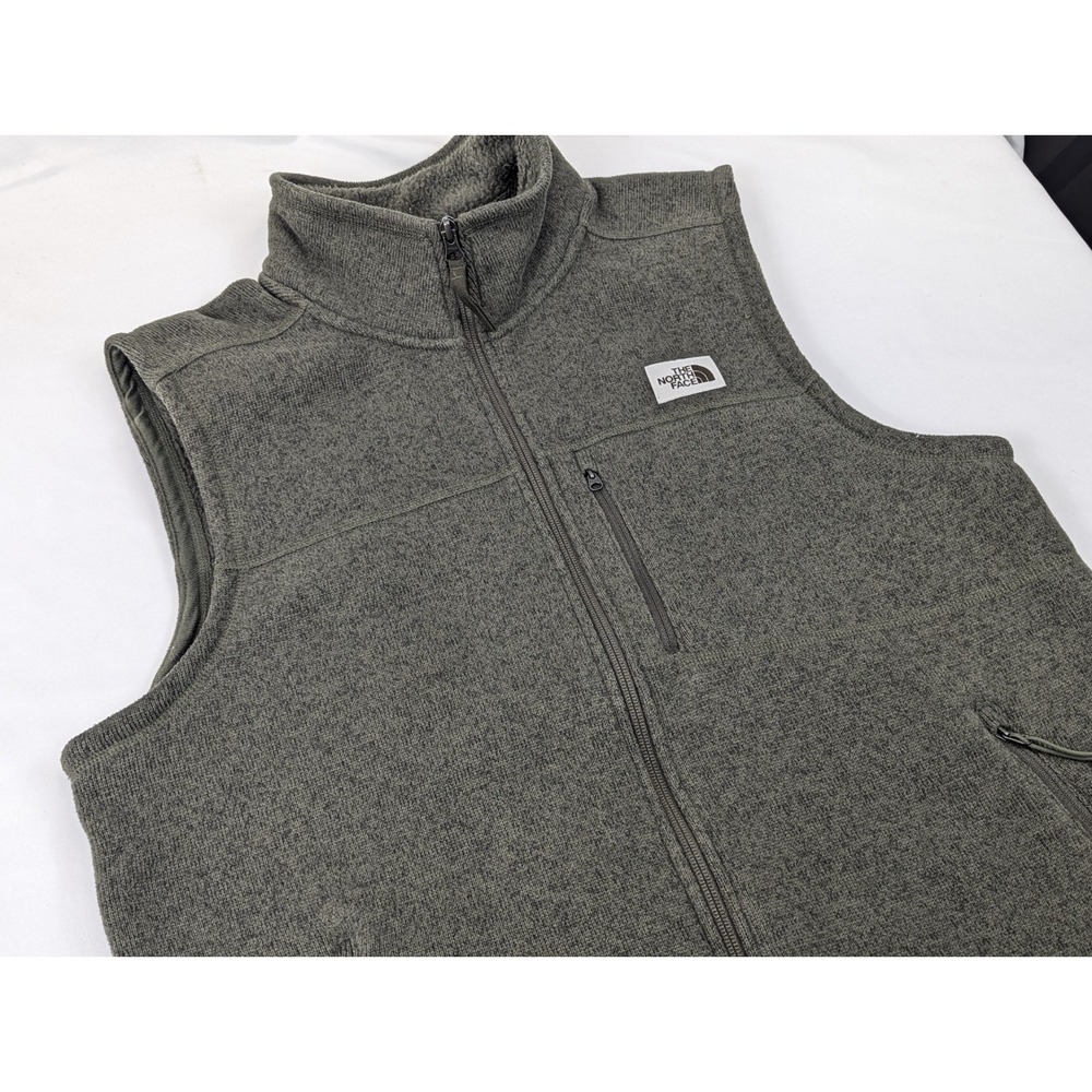 The North Face Vest Mens Large LG Gordon Lyons Fleece Full Zip Hiking Outdoor